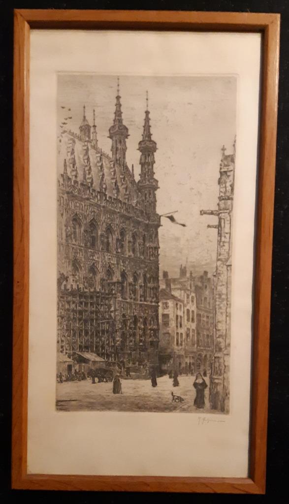 6 x Roland Anheisser (1877 - 1949) -  Etsen - 1900, Antiek en Kunst, Kunst | Etsen en Gravures, Ophalen