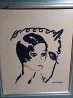 Geschilderd op karton gesigneerd rechts van dongen, Antiek en Kunst, Kunst | Schilderijen | Klassiek, Ophalen of Verzenden