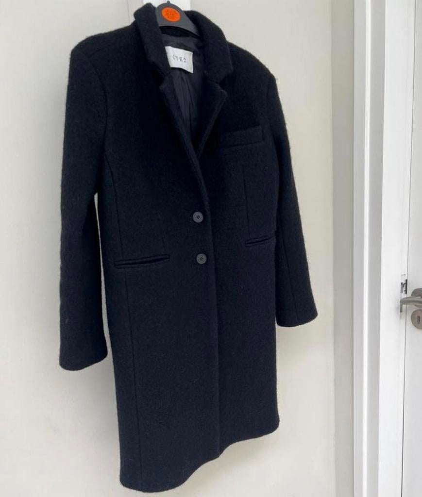 CVRD 100% wollen jas NIEUW, Kleding | Dames, Ophalen of Verzenden, Nieuw, Zwart
