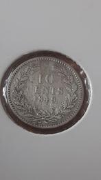 10 cent 1849 willem 2, Postzegels en Munten, Munten | Nederland, 10 cent, Koning Willem III, Verzenden