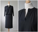 Donna Due - NIEUW / travelstof jurk / zwart / maat S, Kleding | Dames, Jurken, Verzenden, Zwart, Nieuw, Maat 36 (S)