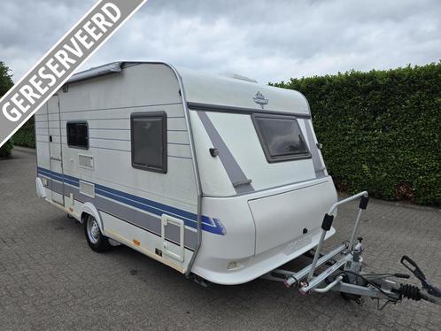 Hobby Exclusive 440 SFE GERSERVEERD, Caravans en Kamperen, Caravans, Bedrijf, tot en met 4, 1000 - 1250 kg, Treinzit, Hobby, Frans bed