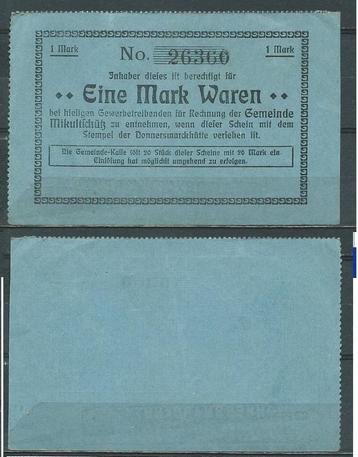 Oberschlesien Mikultschütz 1 Mark Noodgeld Biljet r-149 jdu beschikbaar voor biedingen
