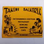Leuke oude sticker.  Ontspannings Centrum.  TAKENS Balkbrug., Ophalen of Verzenden, Zo goed als nieuw, Overige typen