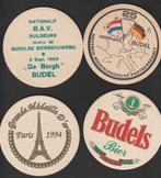 Bierviltjes Budels 4x, Verzamelen, Biermerken, Verzenden, Viltje(s), Overige merken