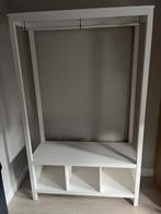 IKEA HEMNES Witte open kledingkast met hangruimte en Vakken, Huis en Inrichting, Kasten | Kledingkasten, Ophalen, Gebruikt, 100 tot 150 cm