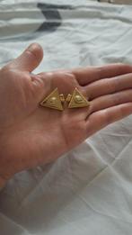 Vintage collar clips, Ophalen of Verzenden, Goud, Met strass