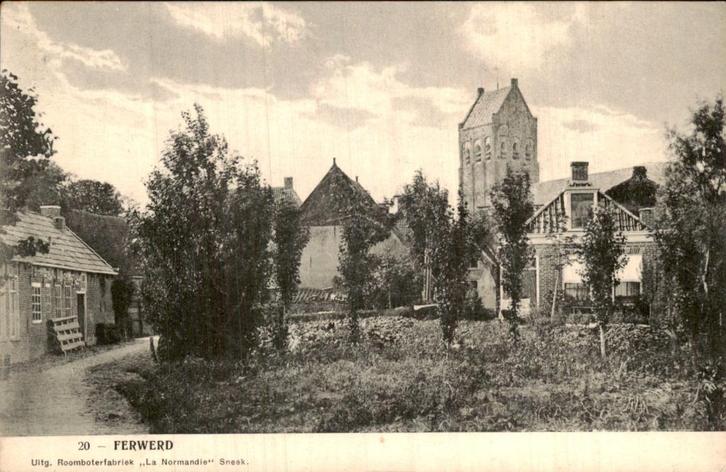 Ferwerd, Verzamelen, Ansichtkaarten | Nederland, Gelopen, Friesland, Voor 1920, Ophalen of Verzenden