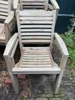 Houten stoelen, Tuin en Terras, Tuinstoelen, Ophalen, Gebruikt, Hout