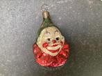 Oude kerstversiering clowns hoofdje, Ophalen of Verzenden