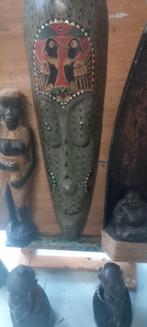Houten Afrikaanse Maskers en Beelden Collectie, Ophalen of Verzenden