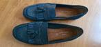 Loafers instappers  blauw suede leer maat 43, Kleding | Dames, Schoenen, Ophalen of Verzenden, Zo goed als nieuw, Blauw, Instappers