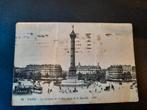 Antieke ansichtkaart Paris, place de la Bastille, Frankrijk, Gelopen, Ophalen of Verzenden, 1920 tot 1940