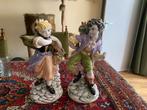 Vintage Italiaanse Porseleinen Beelden - Jongen en Meisje, Antiek en Kunst, Kunst | Beelden en Houtsnijwerken, Ophalen