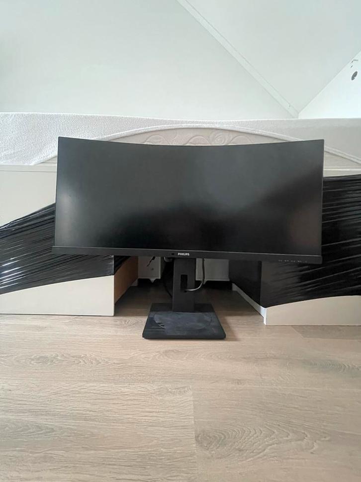 Philips 345B1C 34" Ultrawide Curved - Als Nieuw!, Computers en Software, Monitoren, Zo goed als nieuw, 61 t/m 100 Hz, DisplayPort