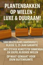 Plantenbakken / Boombakken op Wielen – Luxe & Duurzaam!, Nieuw, 60 tot 100 cm, Rechthoekig, Hout