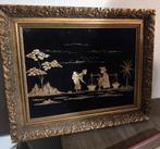 Antieke lijst Indonesische voorstelling, Antiek en Kunst, Kunst | Schilderijen | Klassiek, Ophalen