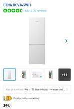 Etna koelkast met vriezer / fridge with freezer, Ophalen, 200 liter of meer, 160 cm of meer, Zo goed als nieuw