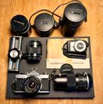 Olympus OM-1 met Zuiko lenzen, Ophalen of Verzenden, Gebruikt, Spiegelreflex, Olympus