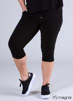 Zwarte capri broek 44/46 48/50 52/54 56/58, Zwart, Nieuw, Ophalen of Verzenden, Magna