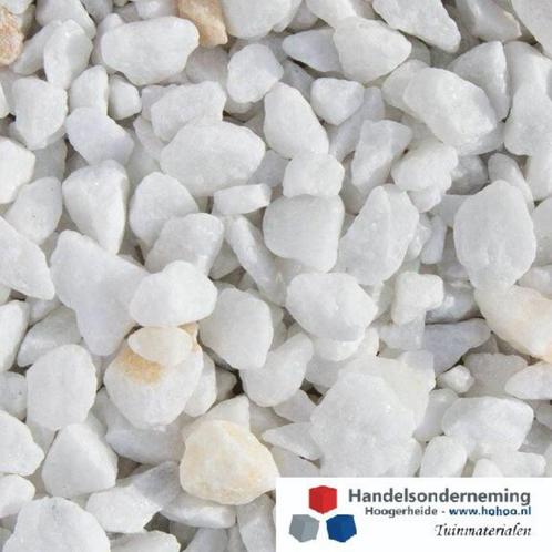 Extra witte split contrast tuin luxe uitstraling border pad, Tuin en Terras, Grind, Keien en Split, Nieuw, Split, Wit, Overige materialen