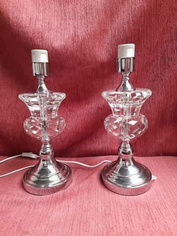 2 kristallen lampen voeten 195.00 samen beschikbaar voor biedingen