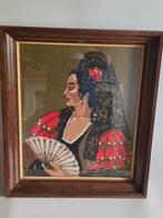 Antiek XL gobelin, Minder dan 50 cm, Ophalen of Verzenden, Zo goed als nieuw, Schilderij
