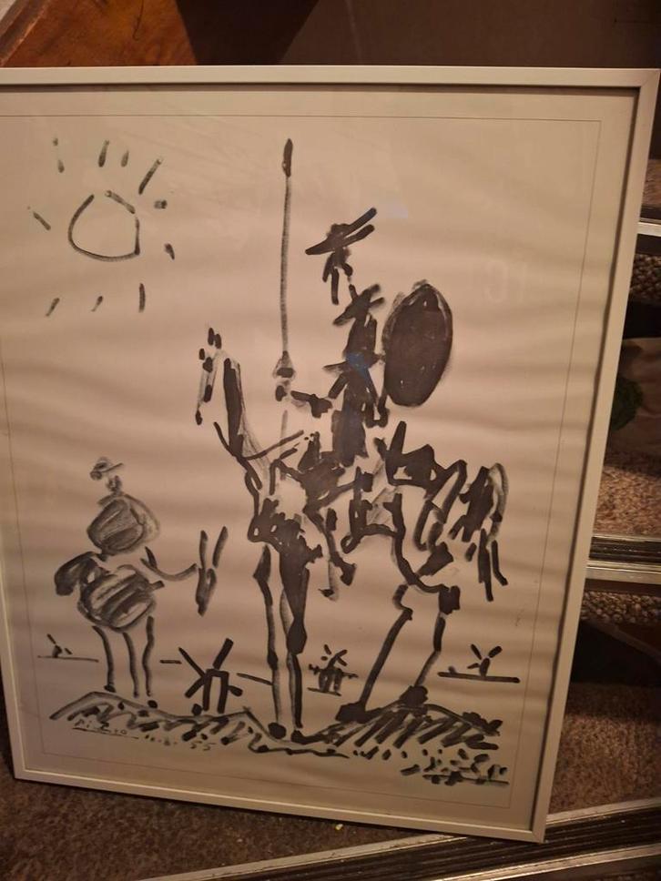 Tk picasso schets 1955, Antiek en Kunst, Kunst | Tekeningen en Foto's, Ophalen of Verzenden