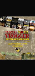 Terug noar vrogger, zaterdag 6 december!!, Tickets en Kaartjes, Eén persoon