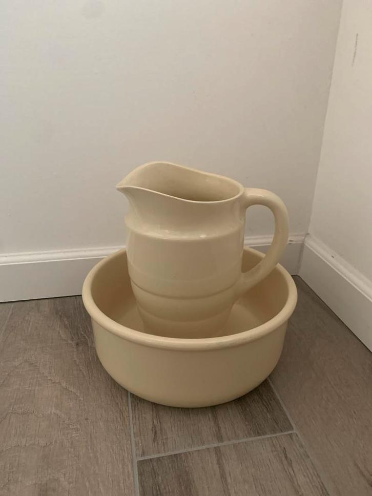 Antiek Lampetstel Boch Frères Belgium, Antiek en Kunst, Antiek | Keramiek en Aardewerk, Ophalen of Verzenden