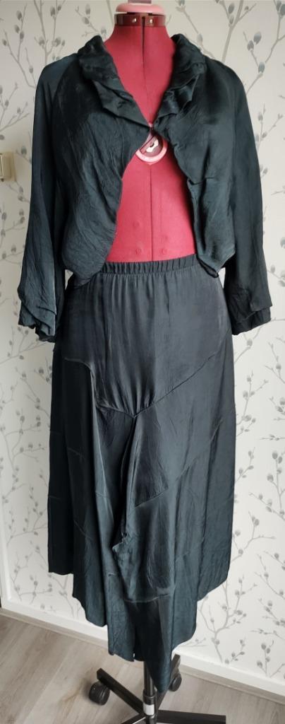ISCHIKO Zwart Feest-Setje ( Top & Rok) maat 42, Kleding | Dames, Gelegenheidskleding, Zo goed als nieuw, Overige typen, Maat 42/44 (L)