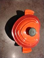 Le Creuset hartjespan, Huis en Inrichting, Keuken | Potten en Pannen, Ophalen, Zo goed als nieuw, Gietijzer