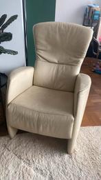 Lederen fauteuil, Huis en Inrichting, Fauteuils, Ophalen, Zo goed als nieuw, 75 tot 100 cm, 50 tot 75 cm