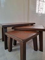 Set van 3 bijzettafeltjes, Antiek en Kunst, Antiek | Meubels | Tafels, Ophalen