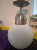Mooie vintage plafondlamp, Ophalen of Verzenden, Zo goed als nieuw, Glas, Vintage
