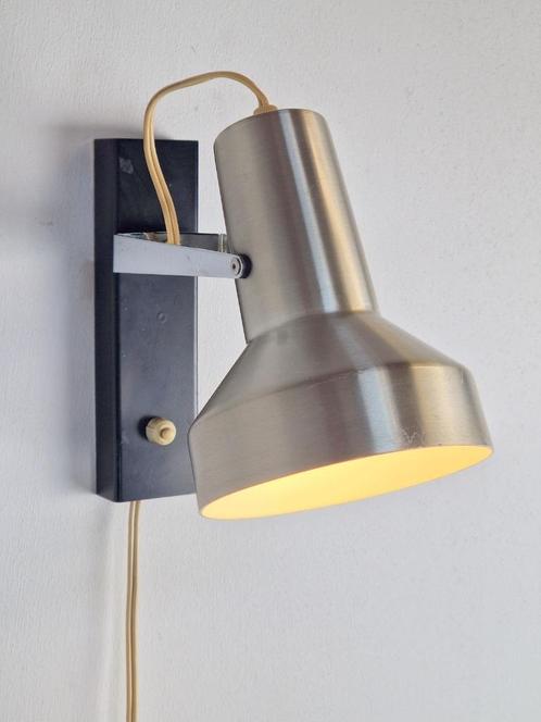 Vintage Hala design wandlamp spot opbouw chrome verstelbaar, Huis en Inrichting, Lampen | Wandlampen, Gebruikt, Metaal, Ophalen of Verzenden
