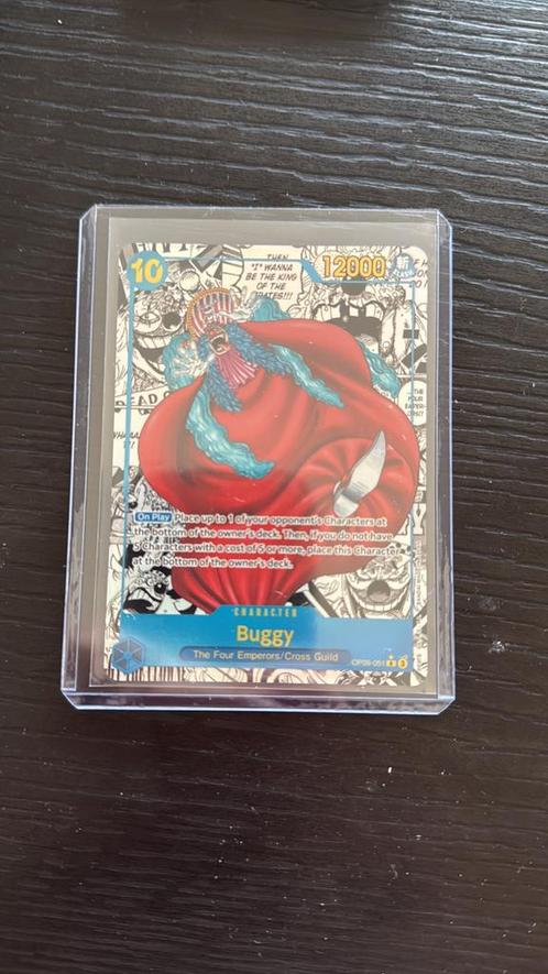 Buggy the Clown – Manga Alternate Art – OP09 – One Piece TCG, Verzamelen, Speelkaarten, Jokers en Kwartetten, Nieuw, Speelkaart(en)