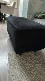 Hocker zwart fluweel, Ophalen, Zo goed als nieuw, 50 tot 75 cm