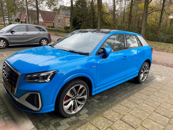 Audi Q2 35 Tfsi 150pk S Tronic 2020 Blauw, Auto's, Audi, Particulier, Q2, Benzine, B, SUV of Terreinwagen, Automaat, Geïmporteerd
