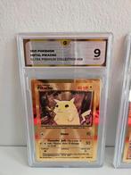 Pokemon Ultra Premium | 2021 | Metal Pikachu | 9 | English, Ophalen of Verzenden, Zo goed als nieuw, Losse kaart, Foil