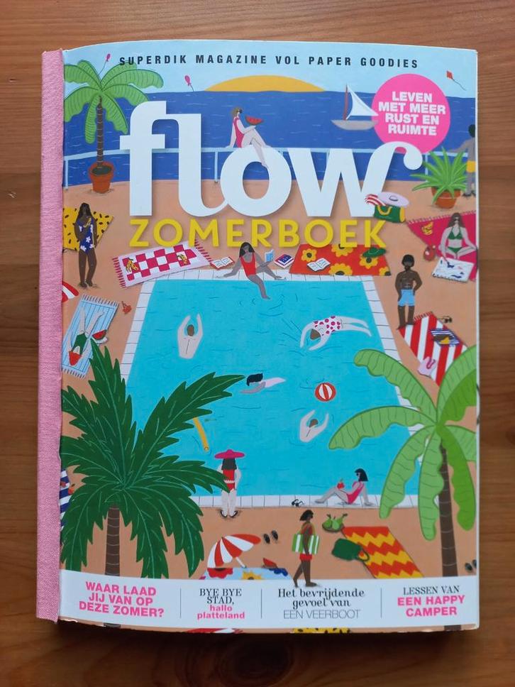 Z.G.A.N. Zomerboek Flow 2025 - compleet met alle extra's, Boeken, Tijdschriften en Kranten, Zo goed als nieuw, Damesbladen, Ophalen of Verzenden