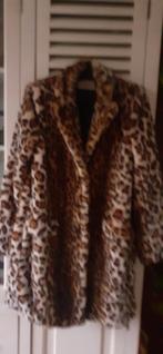 Faux fur panter print jas, Ophalen of Verzenden, Zo goed als nieuw, Bruin