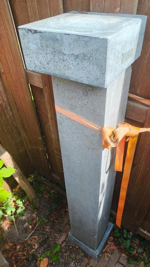 Natuurstenen zuil | pilaar | sokkel, Tuin en Terras, Tuinbeelden, Gebruikt, Steen, Ophalen