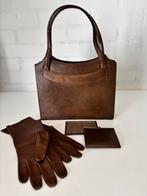 Vintage tas Blok van Heist, Ophalen of Verzenden, Zo goed als nieuw, Bruin, Handtas