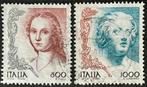 Italië 1998 Vrouwen Portret in Kunst sg2508/2509 -6, Ophalen of Verzenden, Gestempeld