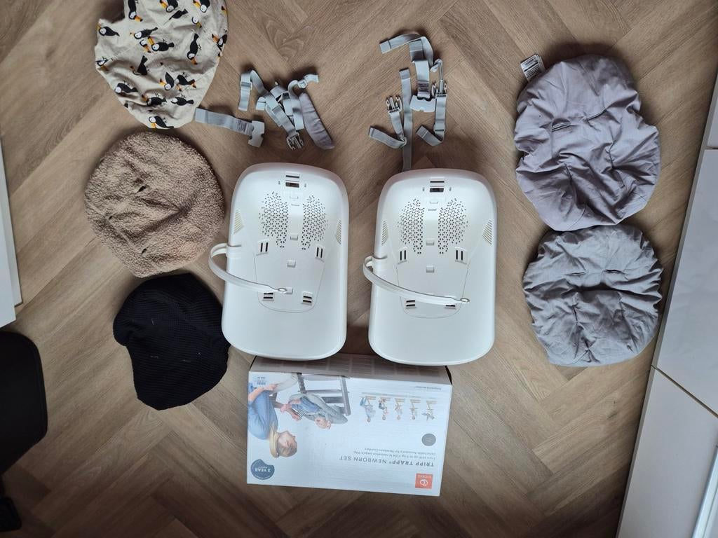 Tripp trapp newborn set tweeling set hoes stokke, Ophalen of Verzenden, Overige typen