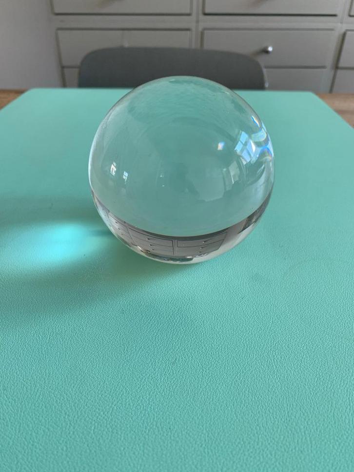 Grote glazen lensbal / press papier – Ø 9 cm, Antiek en Kunst, Antiek | Glas en Kristal, Ophalen of Verzenden