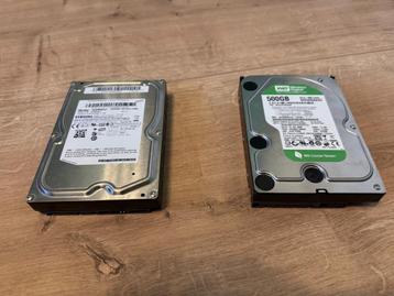 Samsung & WD 500 GB HDD beschikbaar voor biedingen