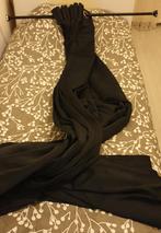 Gordijnroede en verduisterende zwarte gordijnen, 200 cm of meer, Zwart, Ophalen of Verzenden, Zo goed als nieuw