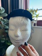 Vintage Chic Black Double Bow Veiled  Head  Women's Hat, Ophalen of Verzenden, Gedragen, One size fits all
